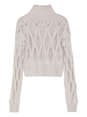 WILD CASHMERE - Lyla sweater in perforated cashmere