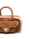 Borsa piccola Beat in camoscio e shearling