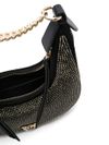 Brioche bag with rhinestone embellishment