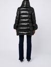 Quilted puffer jacket with high collar