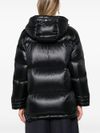 Short puffer jacket with hood