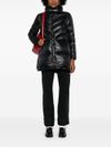 Long padded and quilted puffer jacket