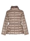 Short puffer jacket with fur