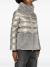 Short puffer jacket with fur