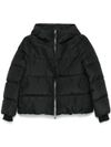 Short windproof quilted puffer jacket