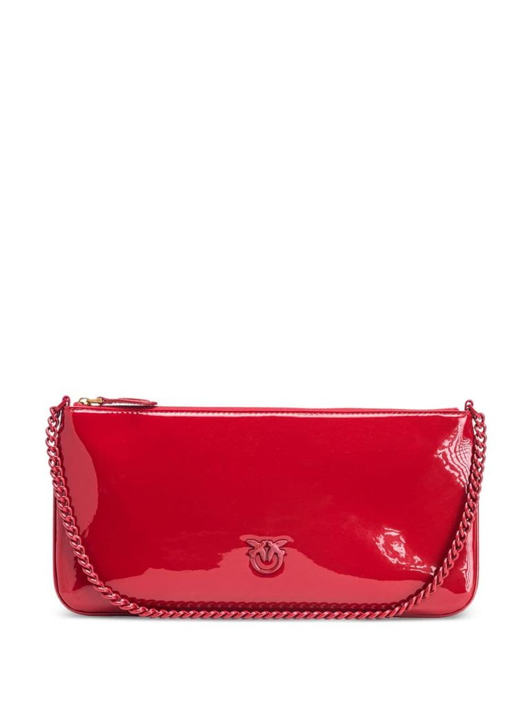 Shop Pinko Horizontal Flat Bag In Red