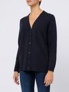 Cashmere and wool cardigan with V-neck