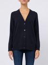 Cashmere and wool cardigan with V-neck