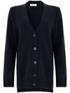 Cashmere and wool cardigan with V-neck