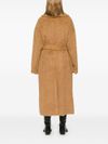 Long wool coat with belt