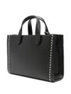 Gigi small tote bag in black leather