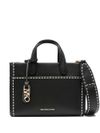 Gigi small tote bag in black leather