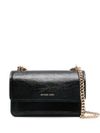 Claire shoulder bag in black leather