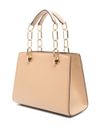 Cynthia small tote bag in beige leather