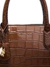 Scarlett medium tote bag in brown leather