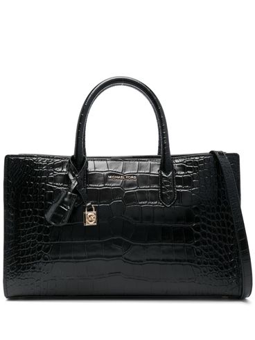 Scarlett medium tote bag in black leather