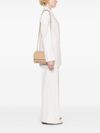 Claire large shoulder bag in beige leather