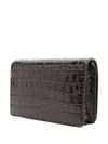 Jet Set crocodile-effect leather crossbody bag