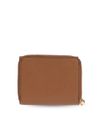 Brown calf leather wallet