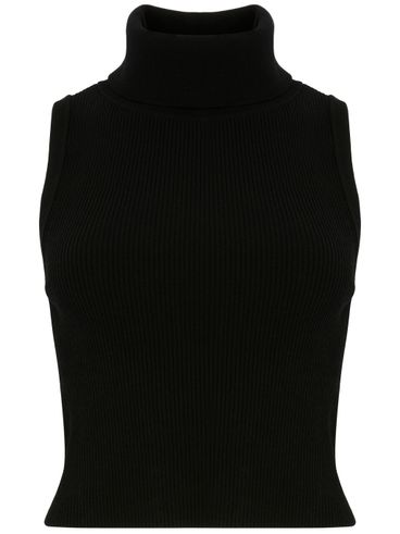 Ribbed turtleneck sweater