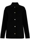 s max mara - Calla short coat in black wool