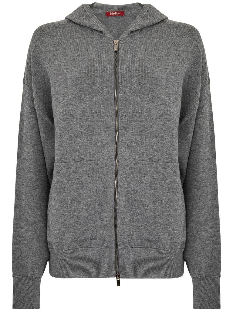 Shop Max Mara Halle Hoodie In Grey