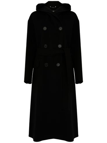 S MAX MARA - Cappotto lungo Favola monopetto in lana