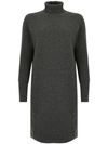 Ebridi short dress in wool and cashmere