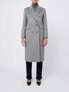 Corolla long coat in wool