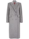 Corolla long coat in wool