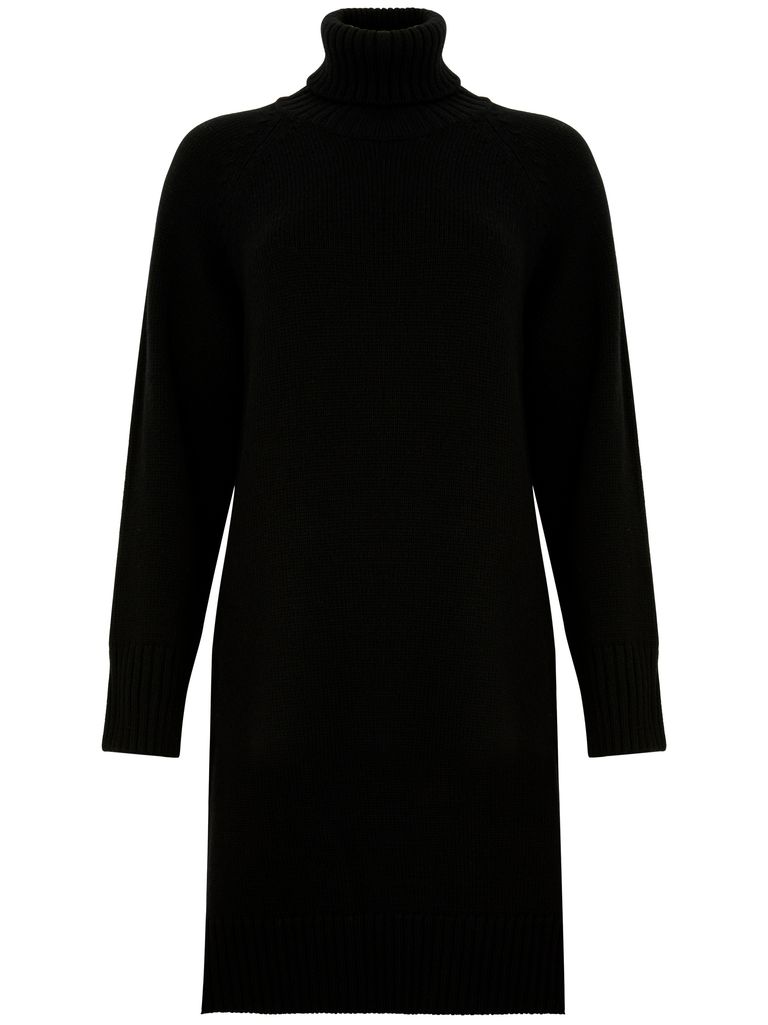 Shop Max Mara Trudy Short Dress In Wool In Black