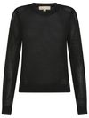 michael kors - Lace-knit wool sweater