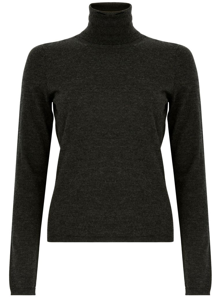 Shop Max Mara Adda High-neck Cashmere Top In Grey