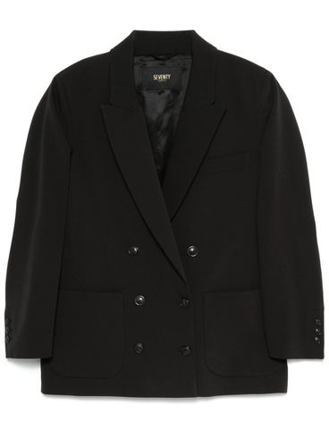 Double-breasted blazer with pockets