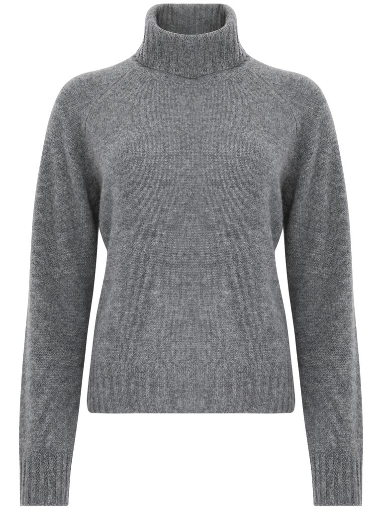 Shop Seventy High-neck Cashmere Sweater In Grey