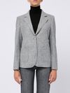 Single-breasted wool blazer