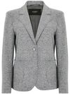 Single-breasted wool blazer