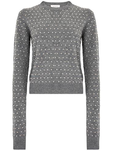 SPORTMAX - Maglia Sierra in lana con strass