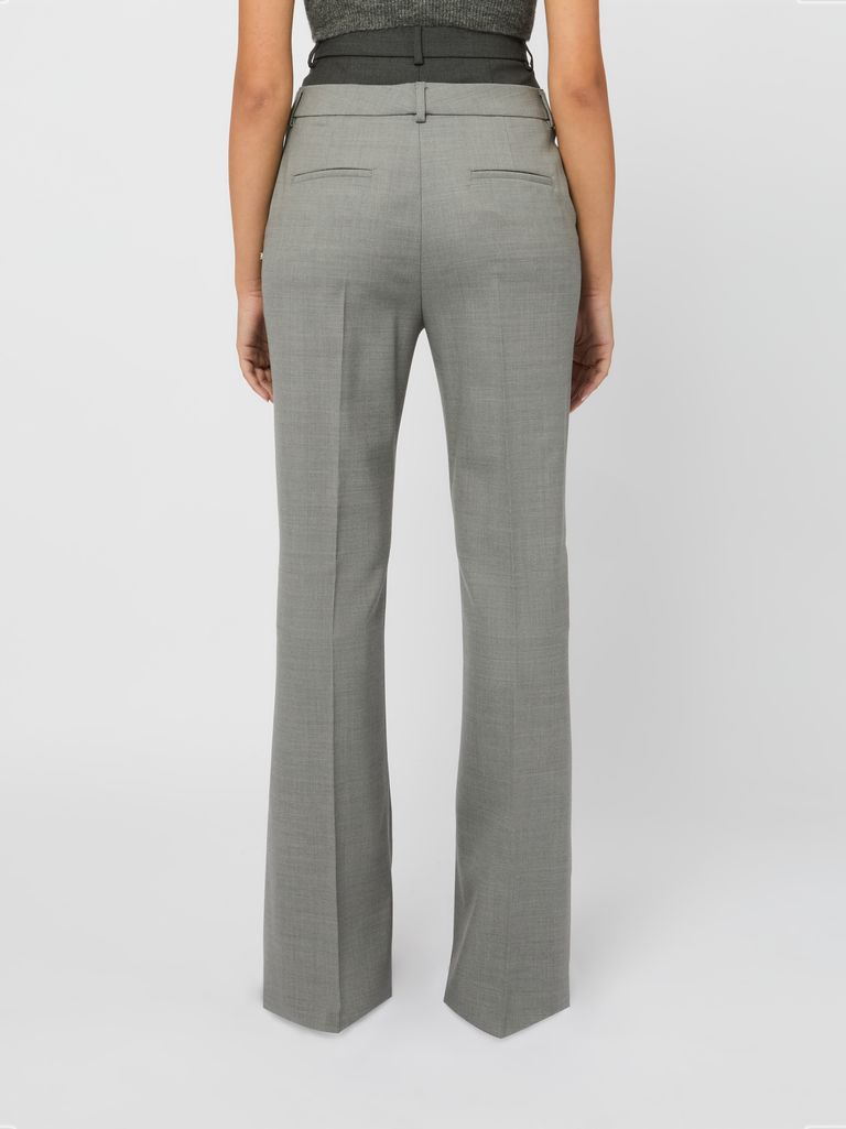 doublet 24ss Rokot Legs Trousers グレー Lince trousers in wool with double closure