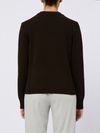 seventy - Maglione in lana e cashmere marrone girocollo - 3