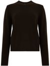 seventy - Maglione in lana e cashmere marrone girocollo