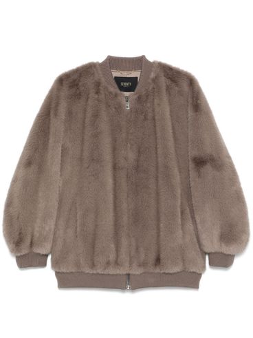 SEVENTY - Faux fur jacket with zip