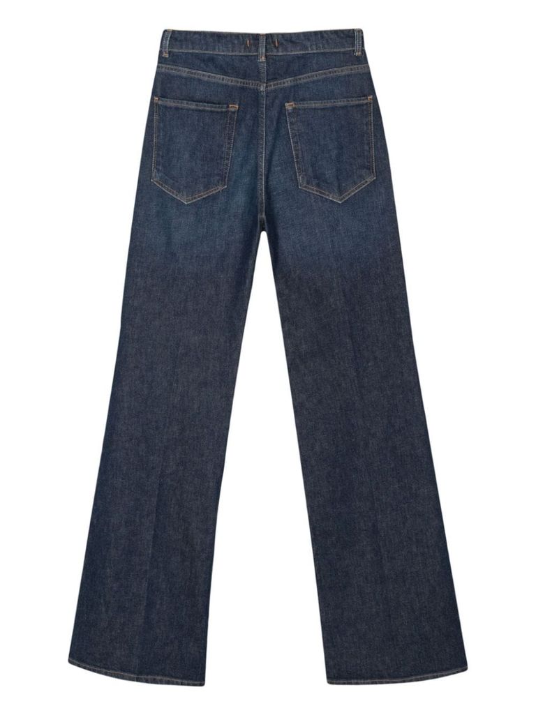 SEVENTY WIDE-LEG COTTON JEANS 