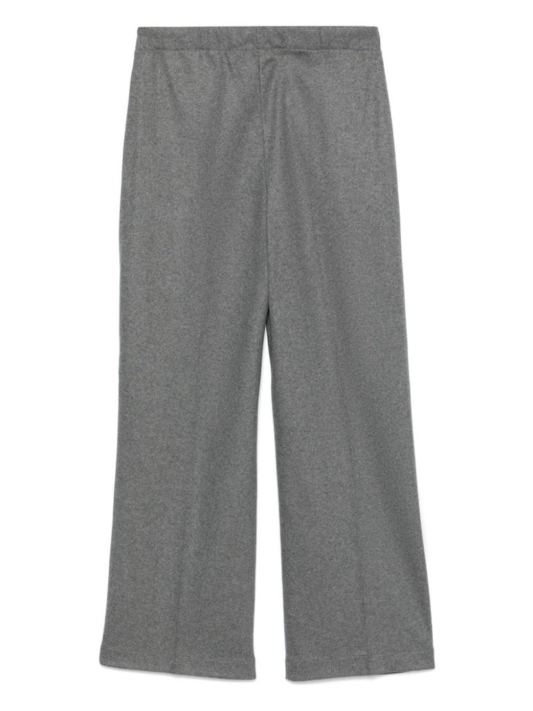 Shop Seventy Wide-leg Wool Pants In Grey