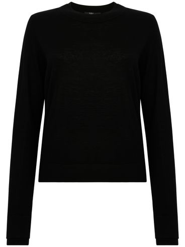 Crew neck wool sweater