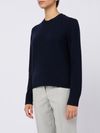 seventy - Maglione in lana e cashmere blu girocollo - 1