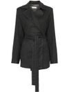 Gila blazer in wool with belt