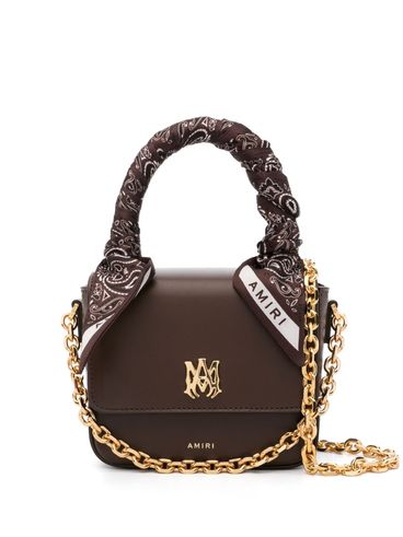 AMIRI - Borsa tote Ma micro in pelle con bandana