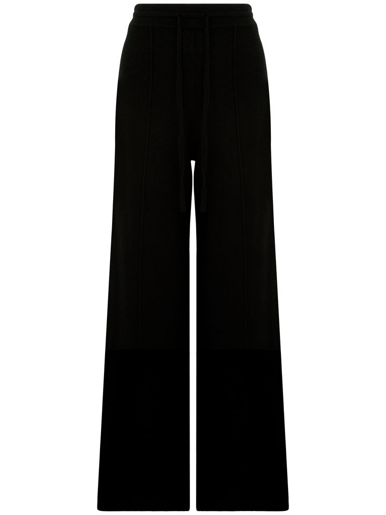 Shop Absolut Cashmere Straight Cashmere Trousers In Black