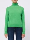 absolut cashmere - Green cashmere turtleneck sweater - 2